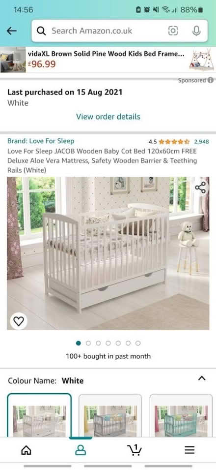 Photo of free Baby's Cot To Age 3 (DA1) #1