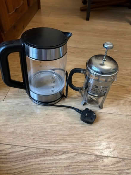 Photo of free Kettle and cafetière (Kings Hill ME19) #1