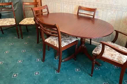 Photo of free Dark Wood Table and 6 Chairs (Grays RM17) #4
