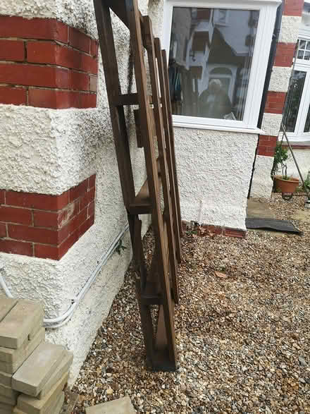Photo of free Large, solid pallet, stained (Guildford GU4) #1