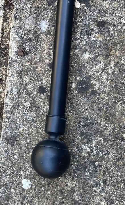 Photo of free 2 x black metal curtain rails (Kingston Bagpuize OX13) #3