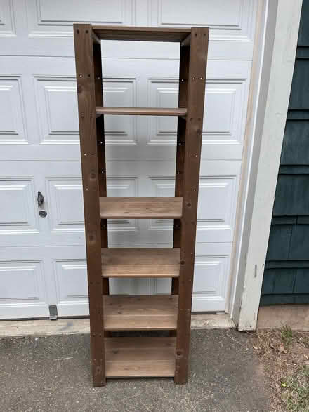 Photo of free Wooden Storage Shelving (Highland Park) #1