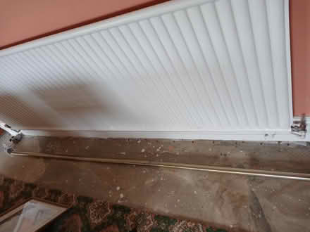 Photo of free Curtain pole and 3 supports (Blue Anchor) #1
