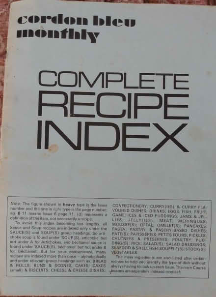 Photo of free cordon bleu cookery course magazines (Crosslee PA6) #3