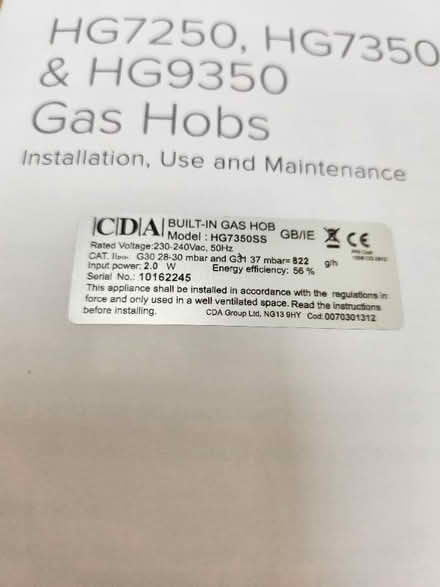 Photo of free CDA 5 ring GAS HOB (Lechlade GL7) #2