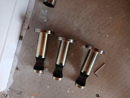 Photo of free Curtain pole and 3 supports (Blue Anchor) #2