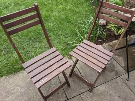 Photo of free 2x bistro chairs (BN43) #1