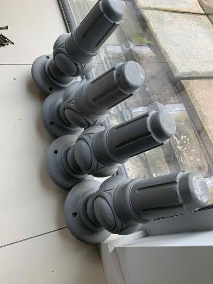 Photo of free 4 legs mahogany, painted grey (Eaton NR4) #2