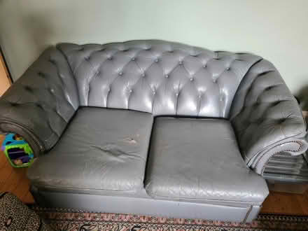 Photo of free Leather chesterfield style sofa 2 seater (Stanks LS15) #1