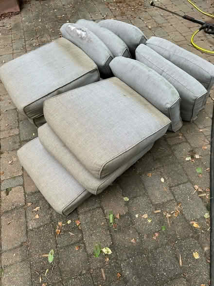 Photo of free Thick patio chair pads (East Cobb: Lower Roswell / JFR) #1