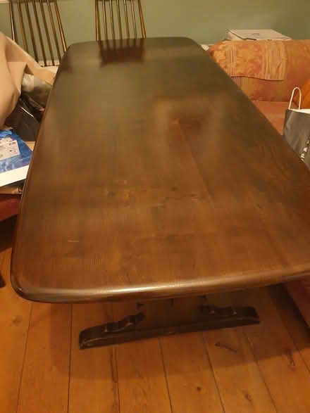 Photo of free Wooden table & chairs (Swords) #2