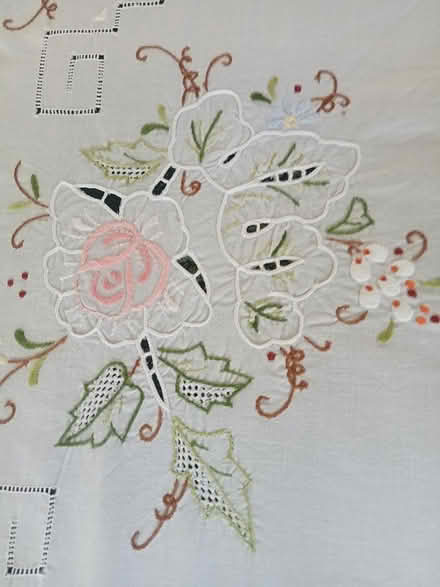Photo of free Large old embroidered table cloth (Pedmore DY9) #2