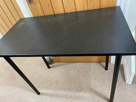 Photo of free Small black desk (Bracknell Forest RG40) #2