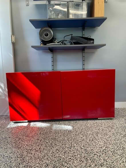 Photo of free Red Lacquer Credenza (Old Palo Alto) #1