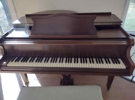 Photo of free piano bench with baby grand piano (Farmington MI) #3