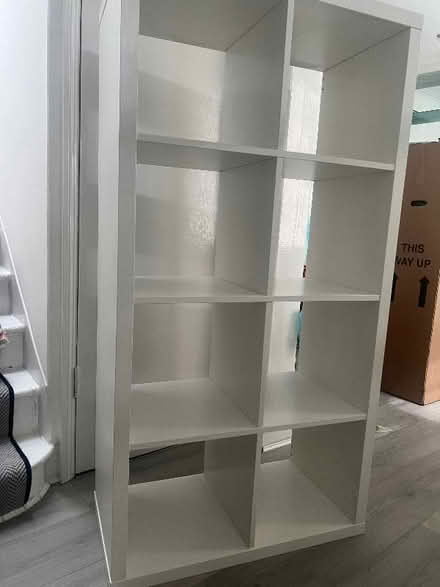 Photo of free IKEA kallax white shelving unit (Chelsea SW3) #1