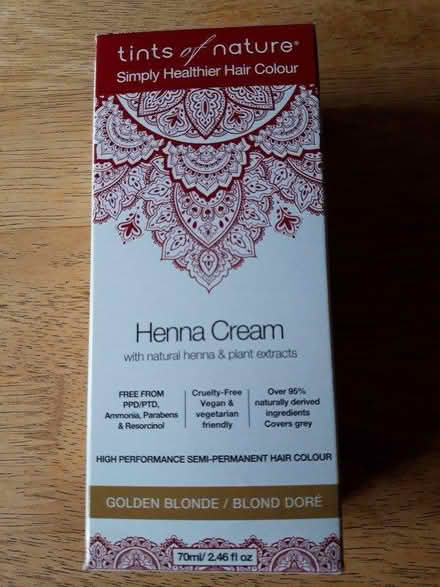 Photo of free Natural henna cream golden blonde (BS16) #1
