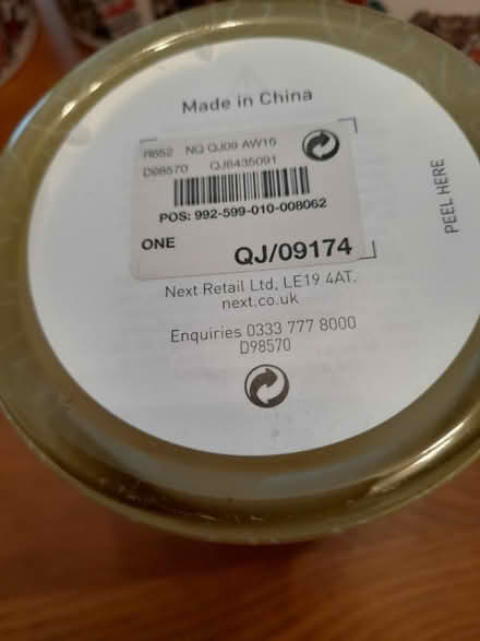 Photo of free next. candle never used outside faded from sun . (Hollins BL9) #3