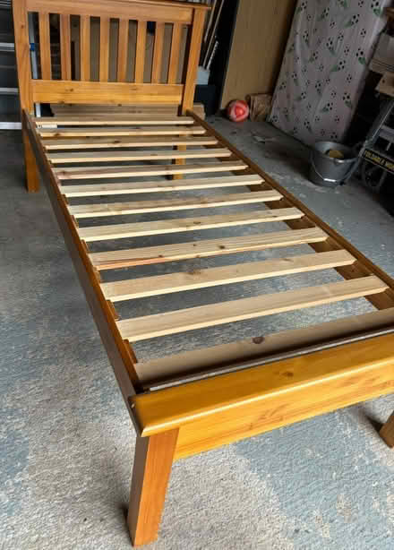 Photo of free Wooden bed frame (Cheshire West and Chester CW9) #1