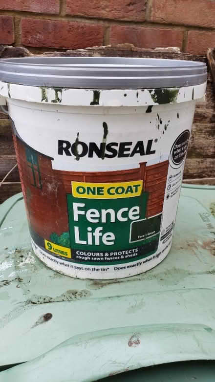 Photo of free Fence Paint (Forest Green) (Linslade LU7) #1