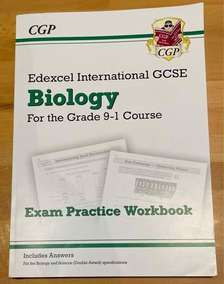 Photo of free Edexcel GCSE biology exam practice (East Malling) #1
