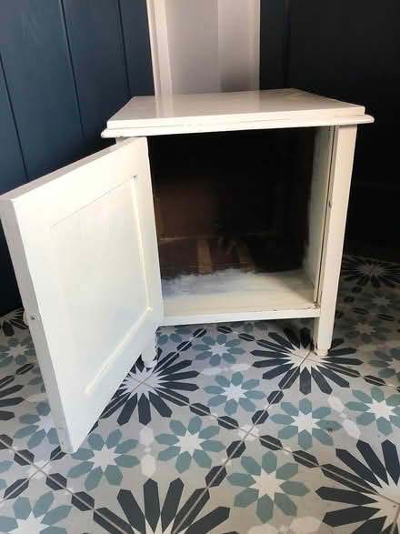 Photo of free Small painted wooden cabinet (SK14 Hyde) #3