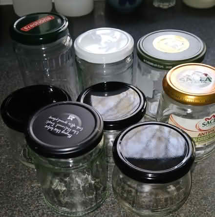 Photo of free 8 Glass jars (Camberley GU15) #1