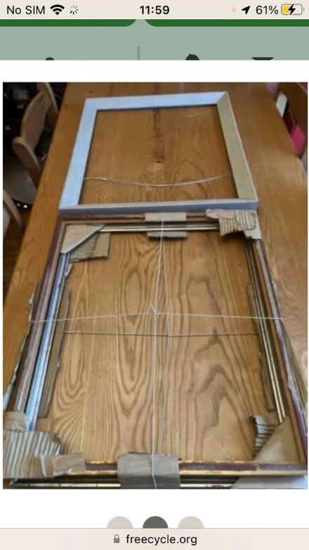 Photo of free Five old picture frames (no glass or backing) (Silverknowes EH4) #2