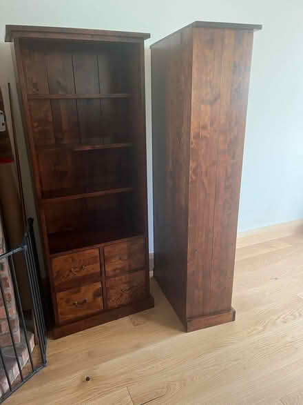 Photo of free Next Mango Wood bookcases (West Kirby) #1