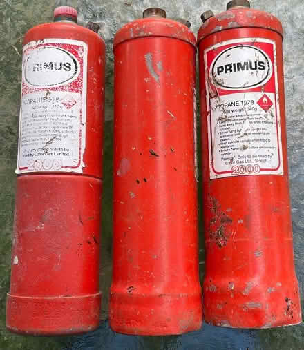 Photo of free Primus propane gas bottles 3 (Ramsden Bellhouse CM11) #2