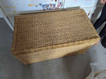 Photo of free Wicker blanket box /toy storage (Great Salkeld CA11) #1