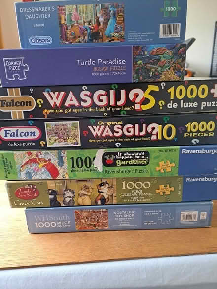Photo of free 7 x 1000 piece jigsaw puzzles (melksham east SN12) #1