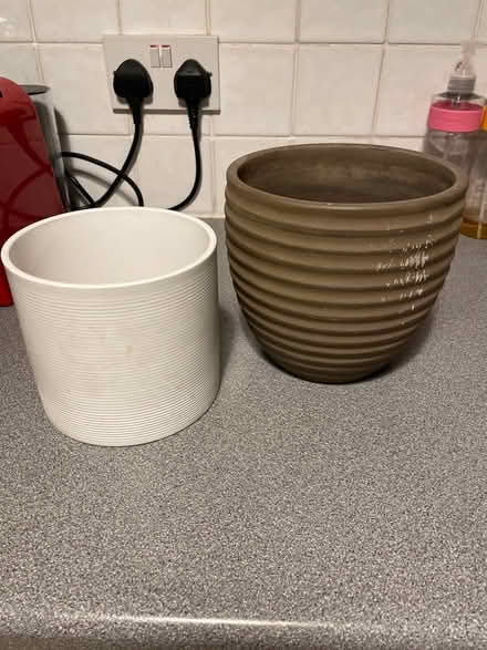 Photo of free Plant pots x2 (Gloucester Road SW7) #1