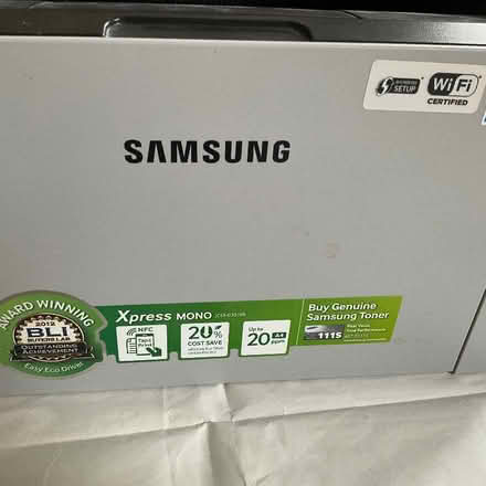 Photo of free Small Samsung black&white monoprinter & cable (Eynsham OX29) #2