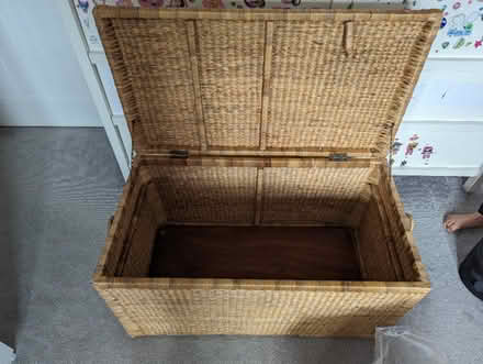Photo of free Wicker blanket box /toy storage (Great Salkeld CA11) #2