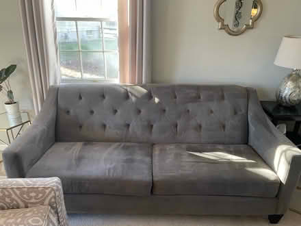 Photo of free Sofa (dark gray) (Gilbertsville) #1