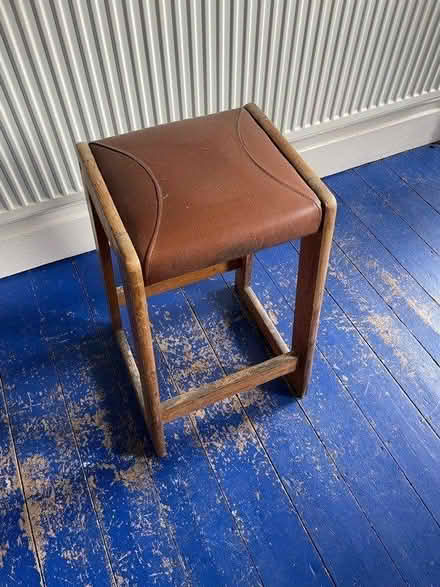 Photo of free Wooden stall with leather seat (Heaton Chapel SK4) #3