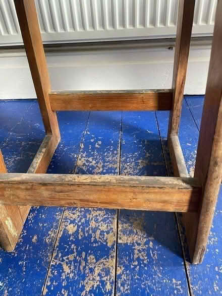 Photo of free Wooden stall with leather seat (Heaton Chapel SK4) #2