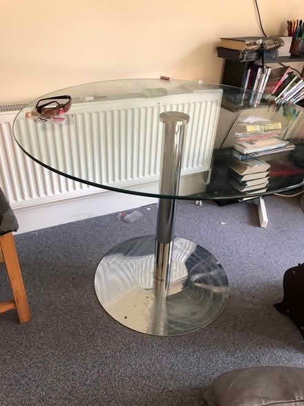 Photo of free Circular glass table (CB1 mill rd) #1