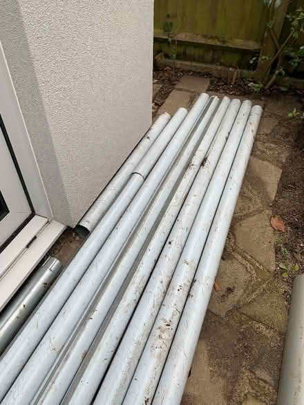 Photo of free Lindab 6x3 m downpipes and other guttering bits. (Eaton NR4) #2