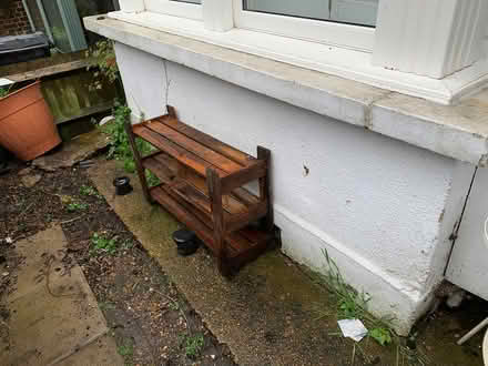 Photo of free Wooden shoe rack (Upper Clapton E5) #1