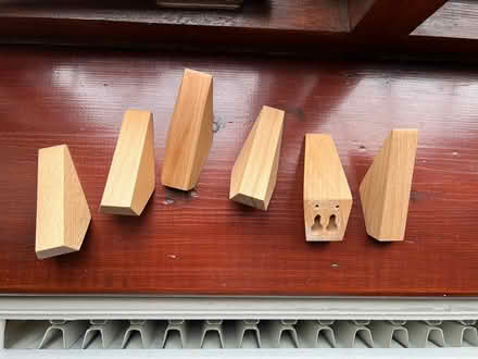 Photo of free 6x coat hangers, wood (Sevenoaks TN13) #2