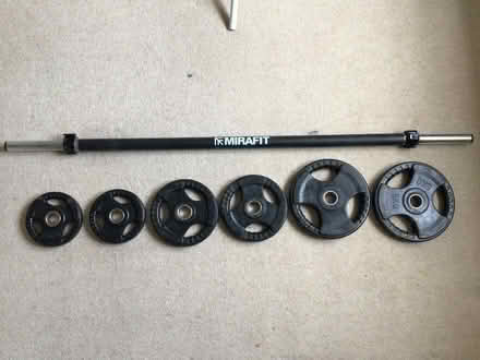 Photo of free Weights and bar (Bracknell RG12) #1