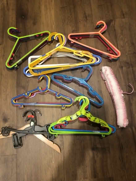 Photo of free Kids Plastic Clothes Hangers x 50 (Hazelbrook) #1