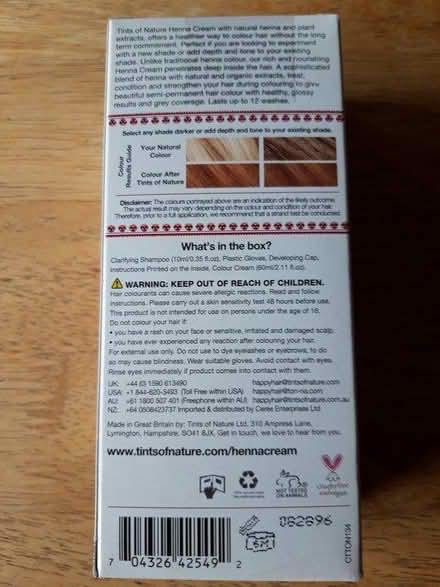 Photo of free Natural henna cream golden blonde (BS16) #2