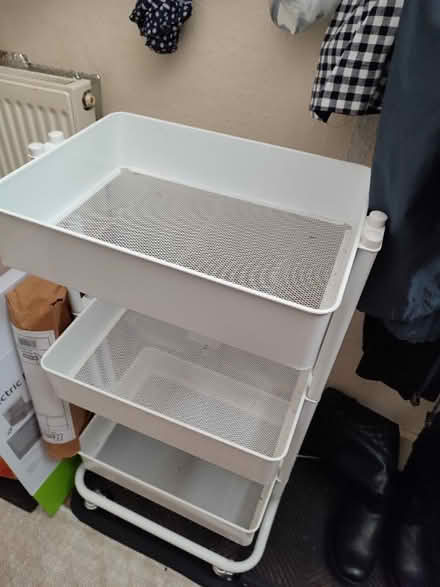 Photo of free 3 Tier Storage Trolley on wheels- White (East Dulwich SE22) #1