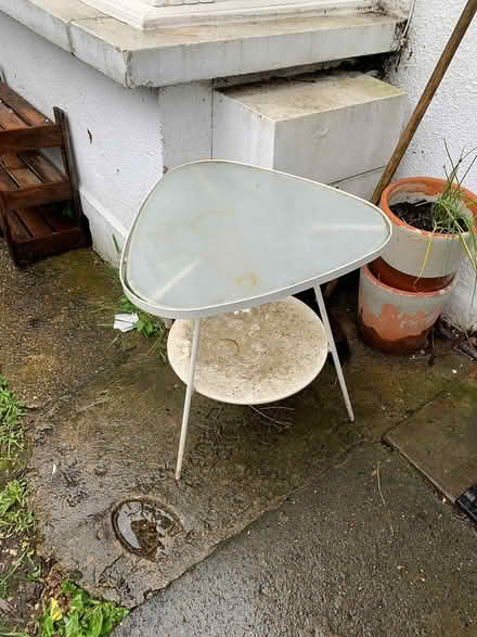 Photo of free IKEA glass and metal table (Upper Clapton E5) #1