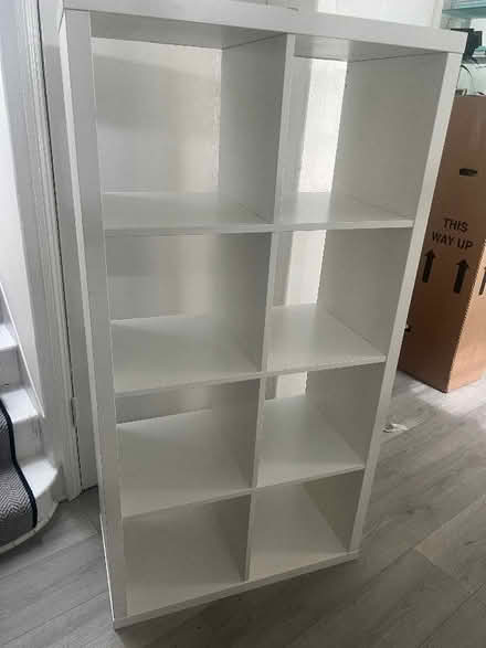 Photo of free IKEA kallax white shelving unit (Chelsea SW3) #2
