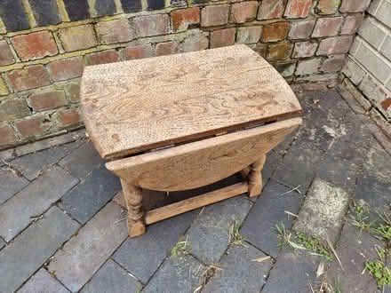 Photo of free Mini drop leaf wooden table (Royal Leamington Spa CV31) #1