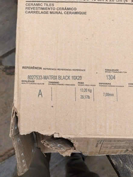 Photo of free Black metro wall tiles (Congleton Hightown) #3